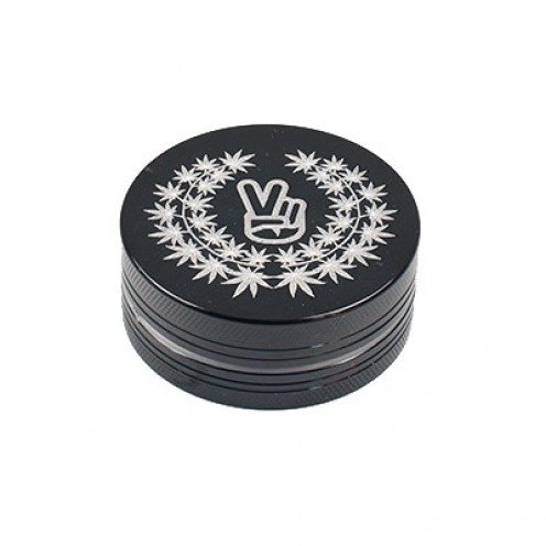 Młynek Aluminiowy Peace Czarny (Ø50mm, 2 częśći) Młynek Aluminiowy Peace Czarny (Ø50mm, 2 częśći)