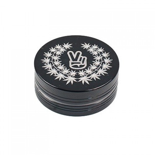 Młynek Aluminiowy Peace Czarny (Ø50mm, 2 częśći) Młynek Aluminiowy Peace Czarny (Ø50mm, 2 częśći)