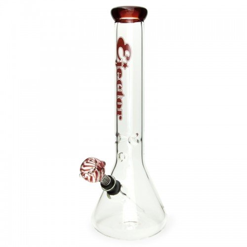 Bongo szklane Ejector Ice 38 cm Czerwone