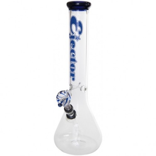 Bongo szklane Ejector Ice 38 cm Niebieskie